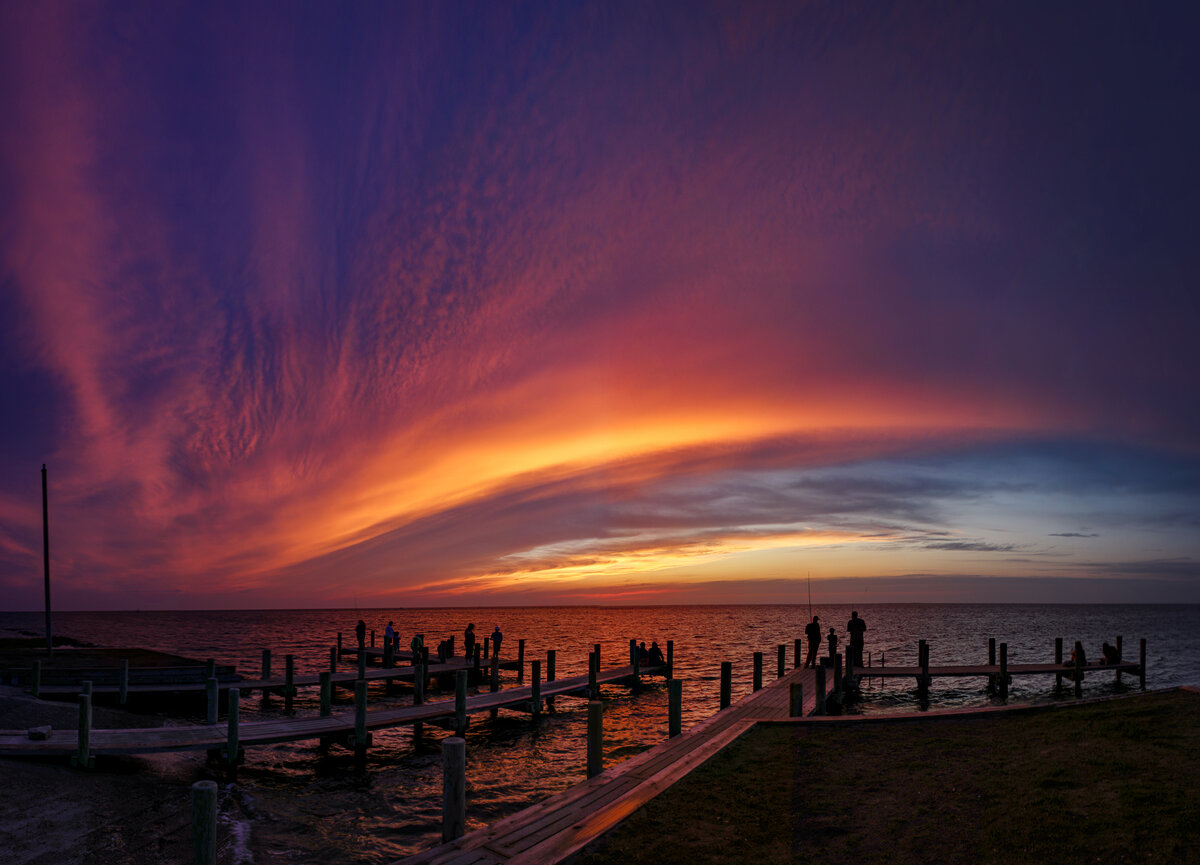 Sunset Over Base Dock