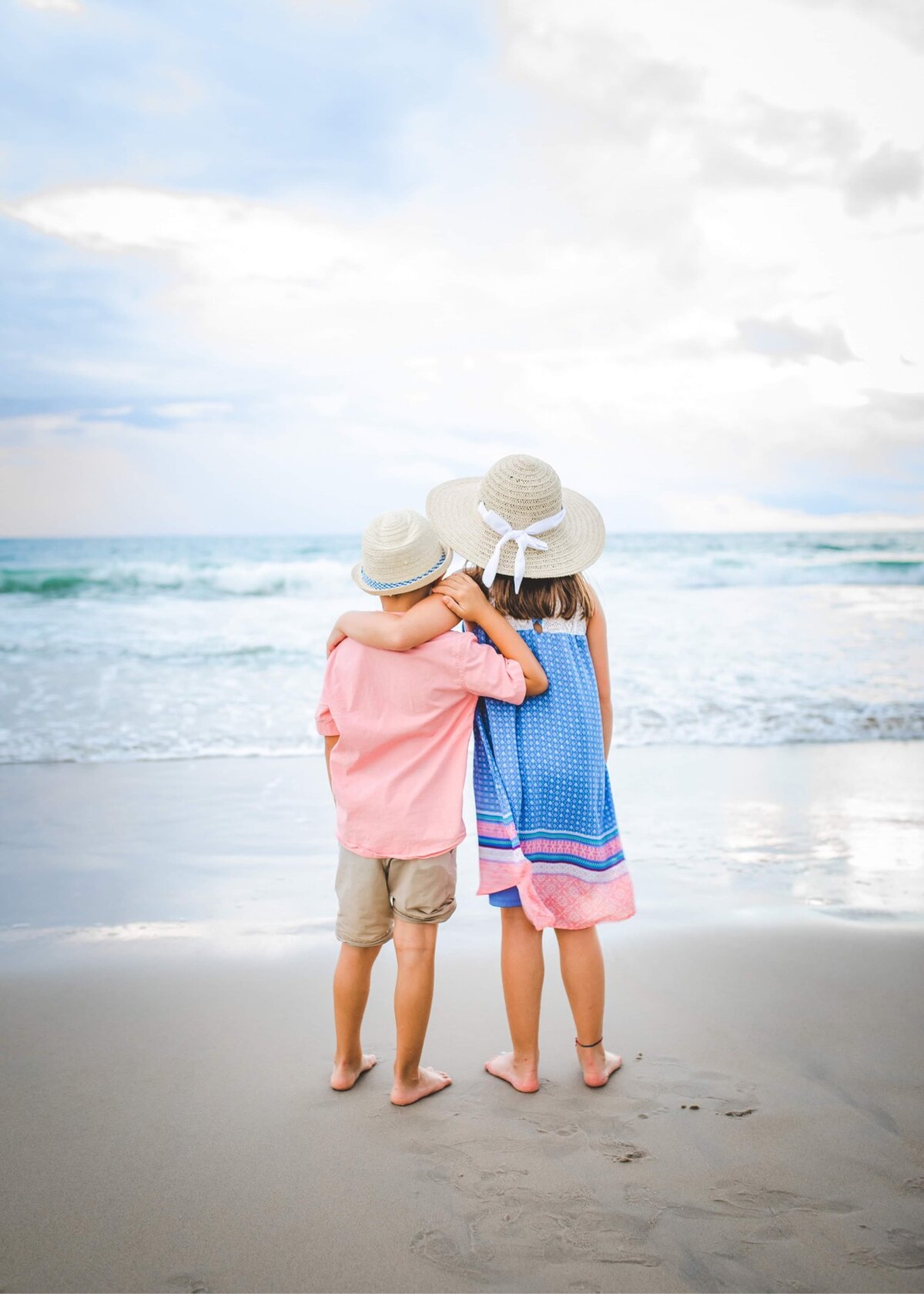 Siblings at the Shoreline