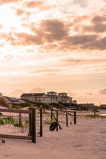 Beach Cottages at Dusk