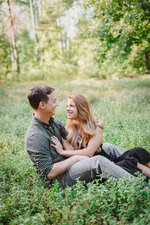 Sunlit Meadow Embrace