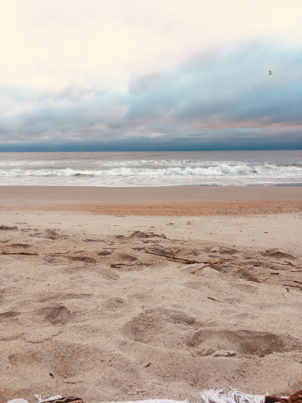 Footprints at Low Tide