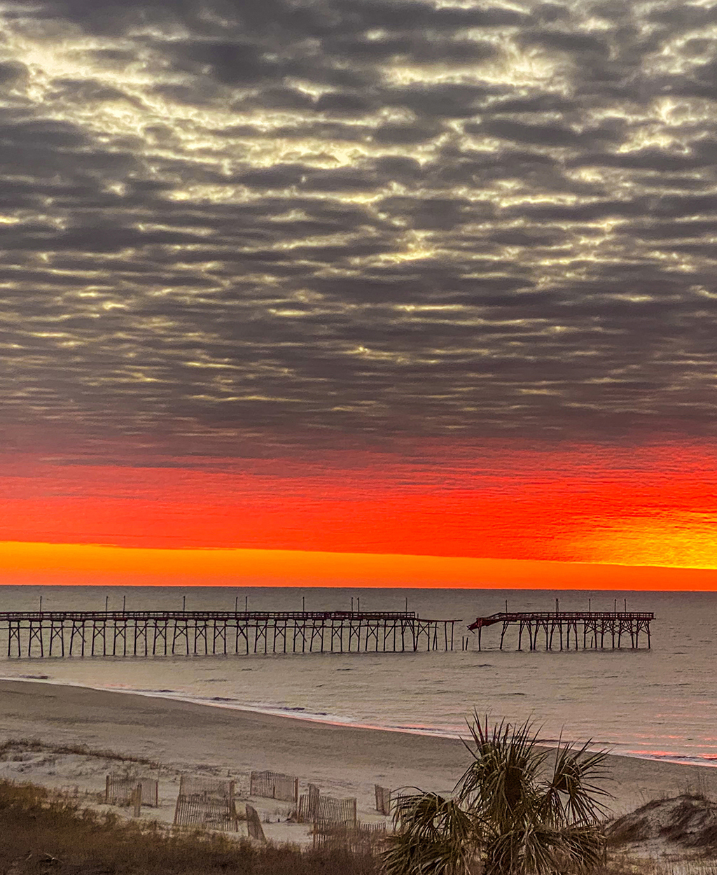 Blazing Sunset Along the Coast