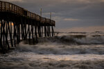 Stormy Surf Beneath the Pier