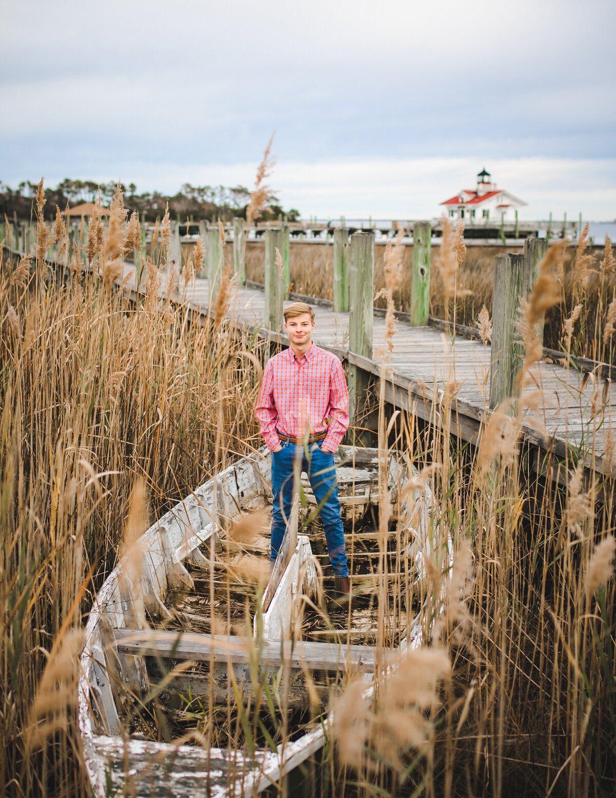Portrait by the Old Shipwreck