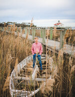 Portrait by the Old Shipwreck