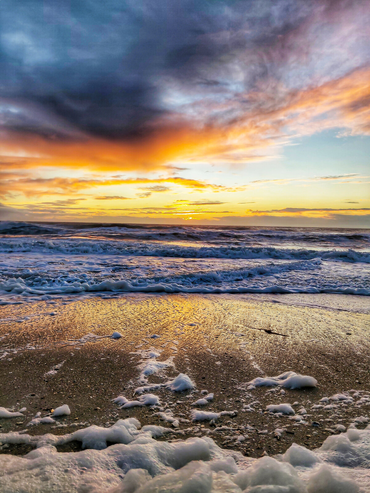 Stormy Sunset Surf