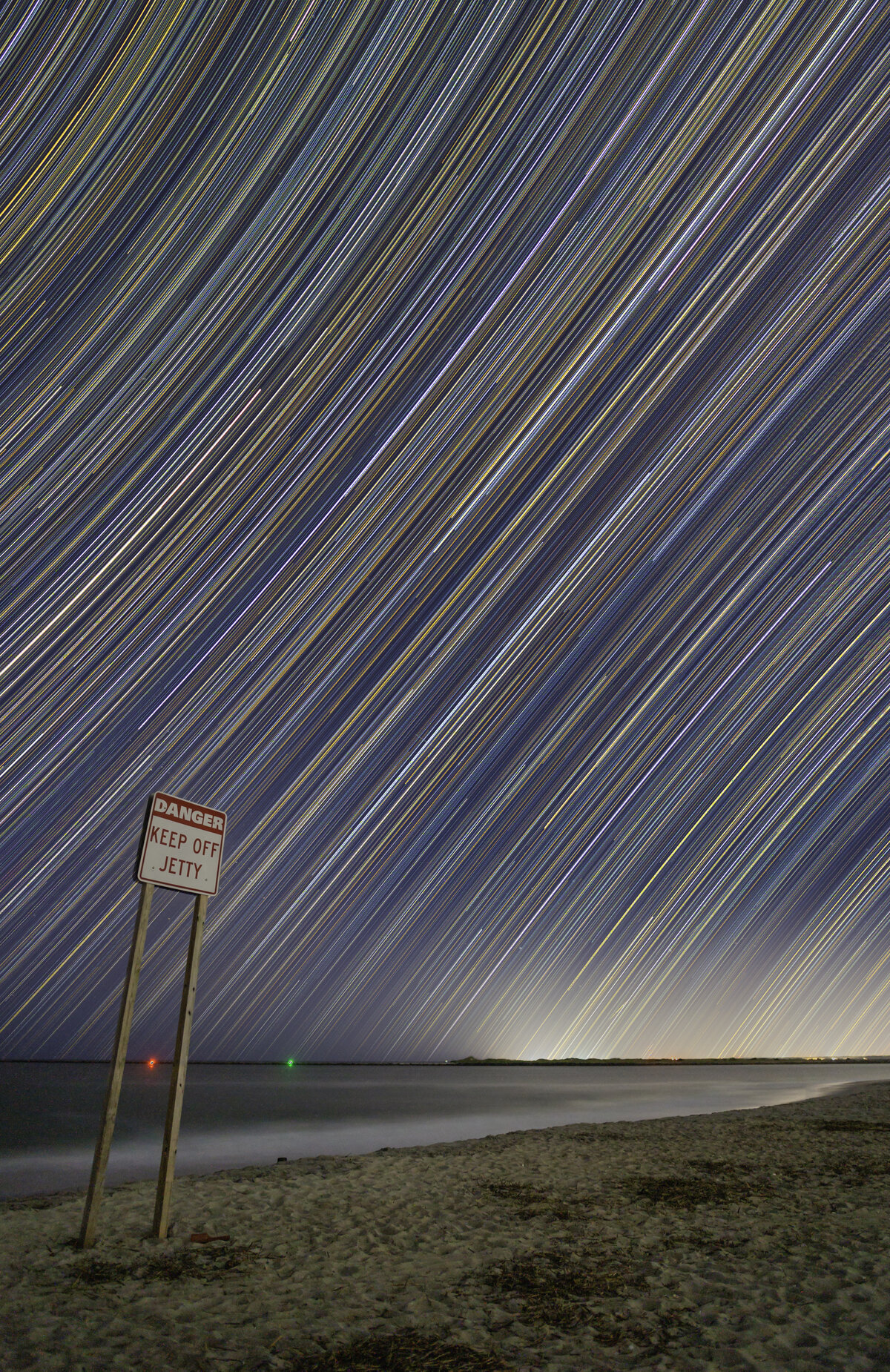 Star Trails Over the Jetty