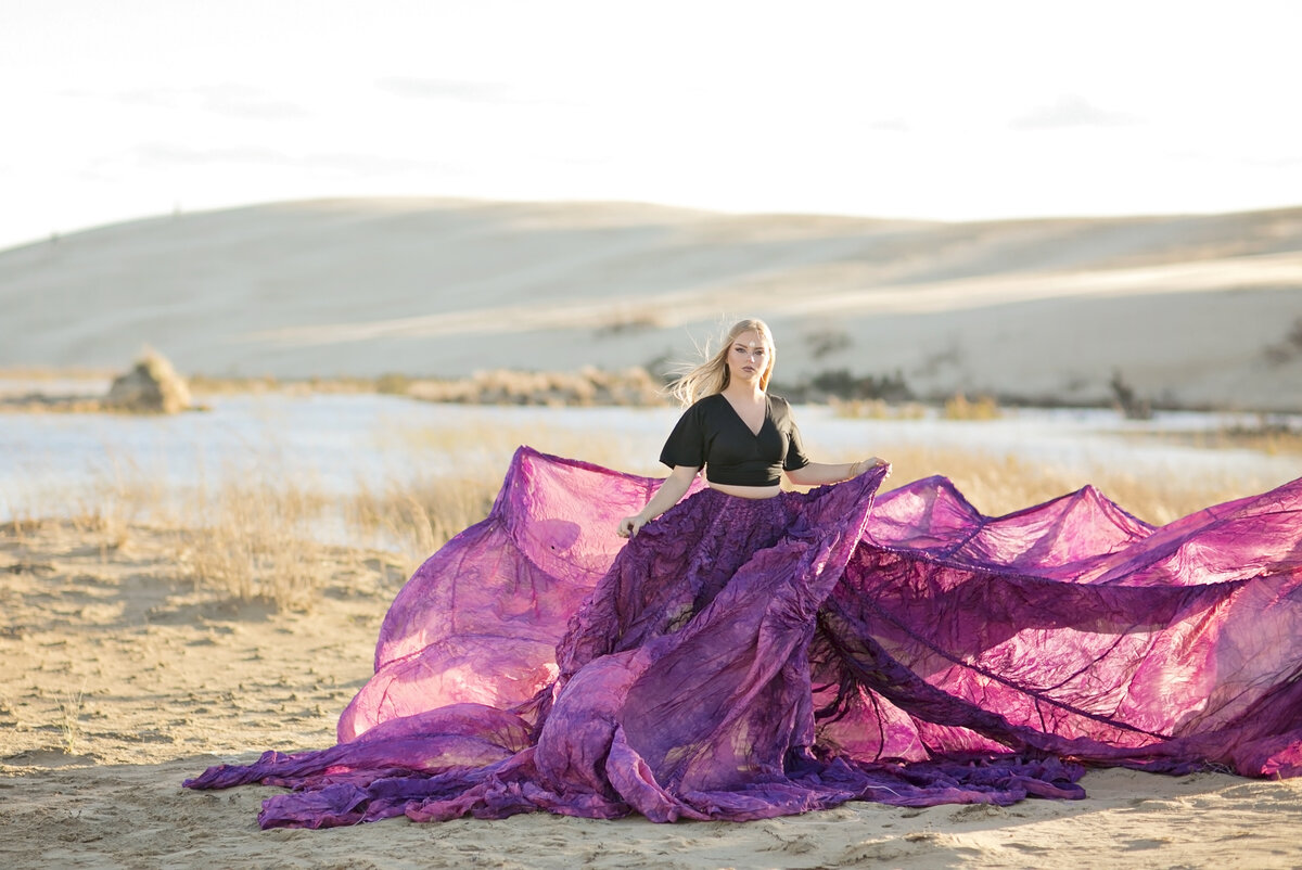 Purple Silk on the Dunes