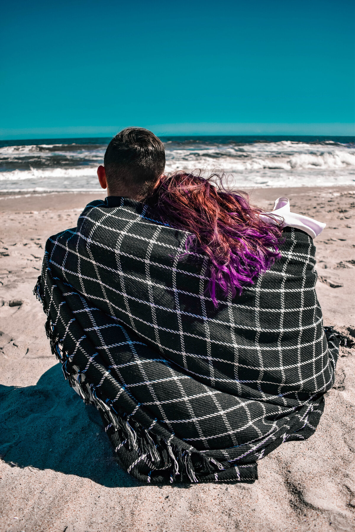 Wrapped Together on the Beach