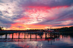 Pier Lights at Sunset