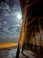 Full Moon Beneath the Pier
