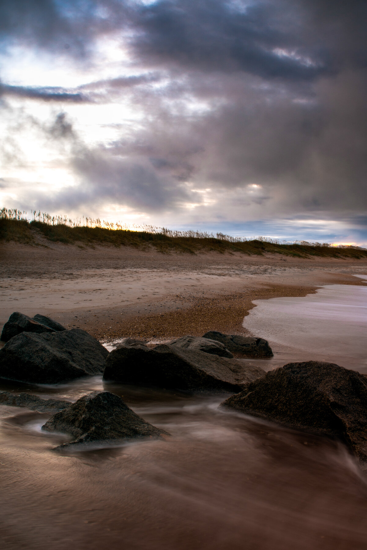 Stormy Rocks at the Shoreline