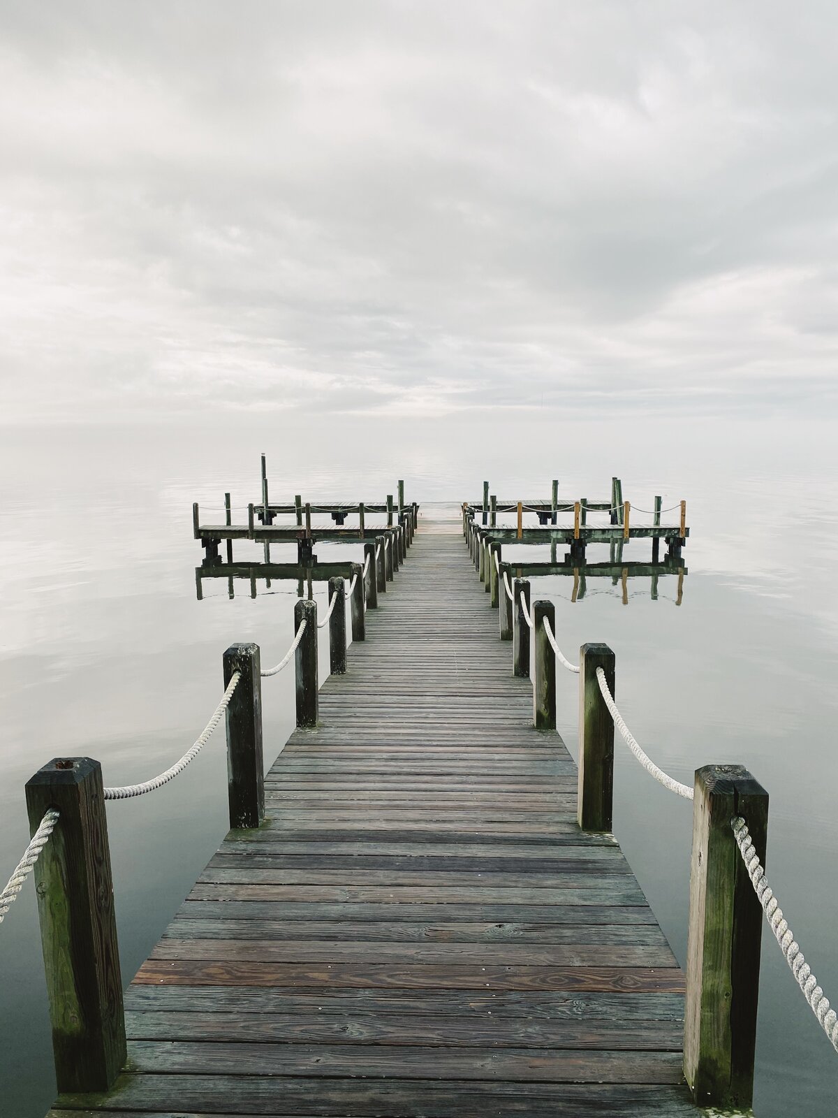 Twin Boat Slips at Dawn