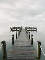Twin Boat Slips at Dawn