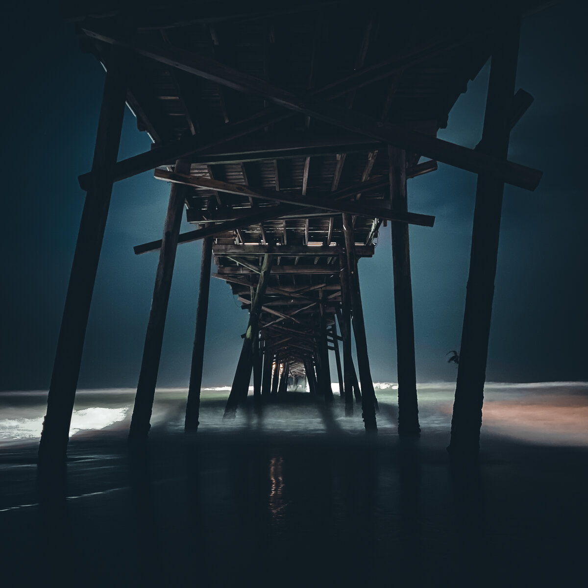 Beneath the Pier at Night