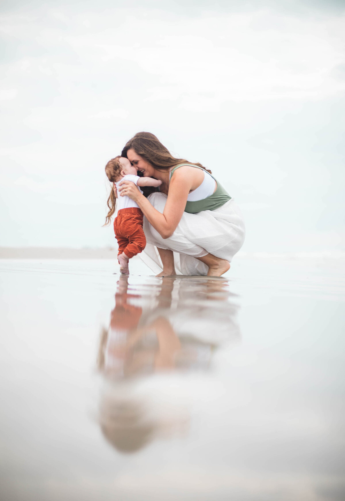 Mother and Daughter on the Shore