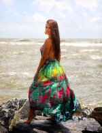 Tropical Print by the Sea