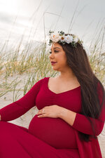 Flower Crown Maternity Portrait
