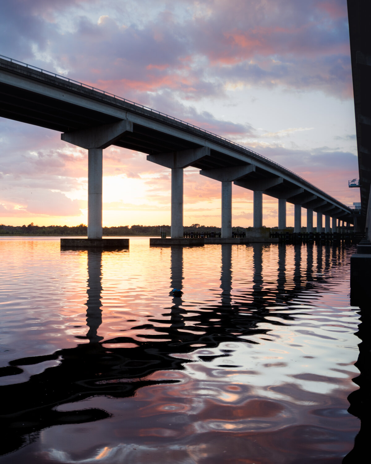 Bridge Reflections at Sunset