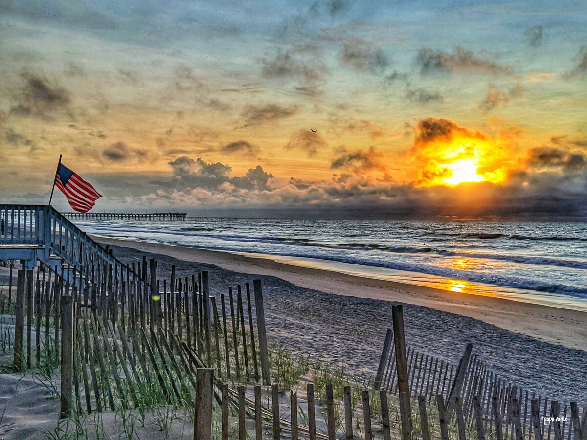 Old Glory at Sunrise