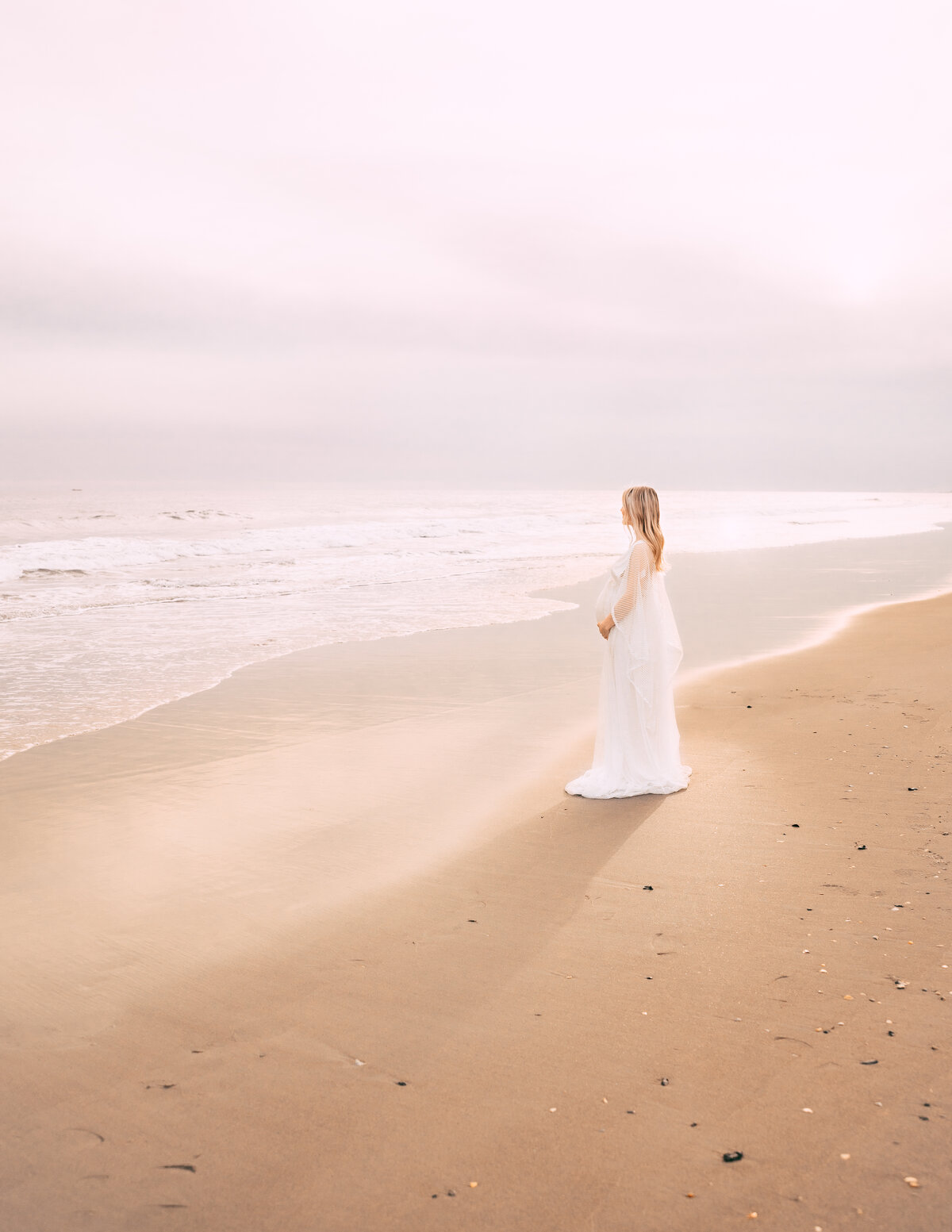 Maternity Portrait by the Sea