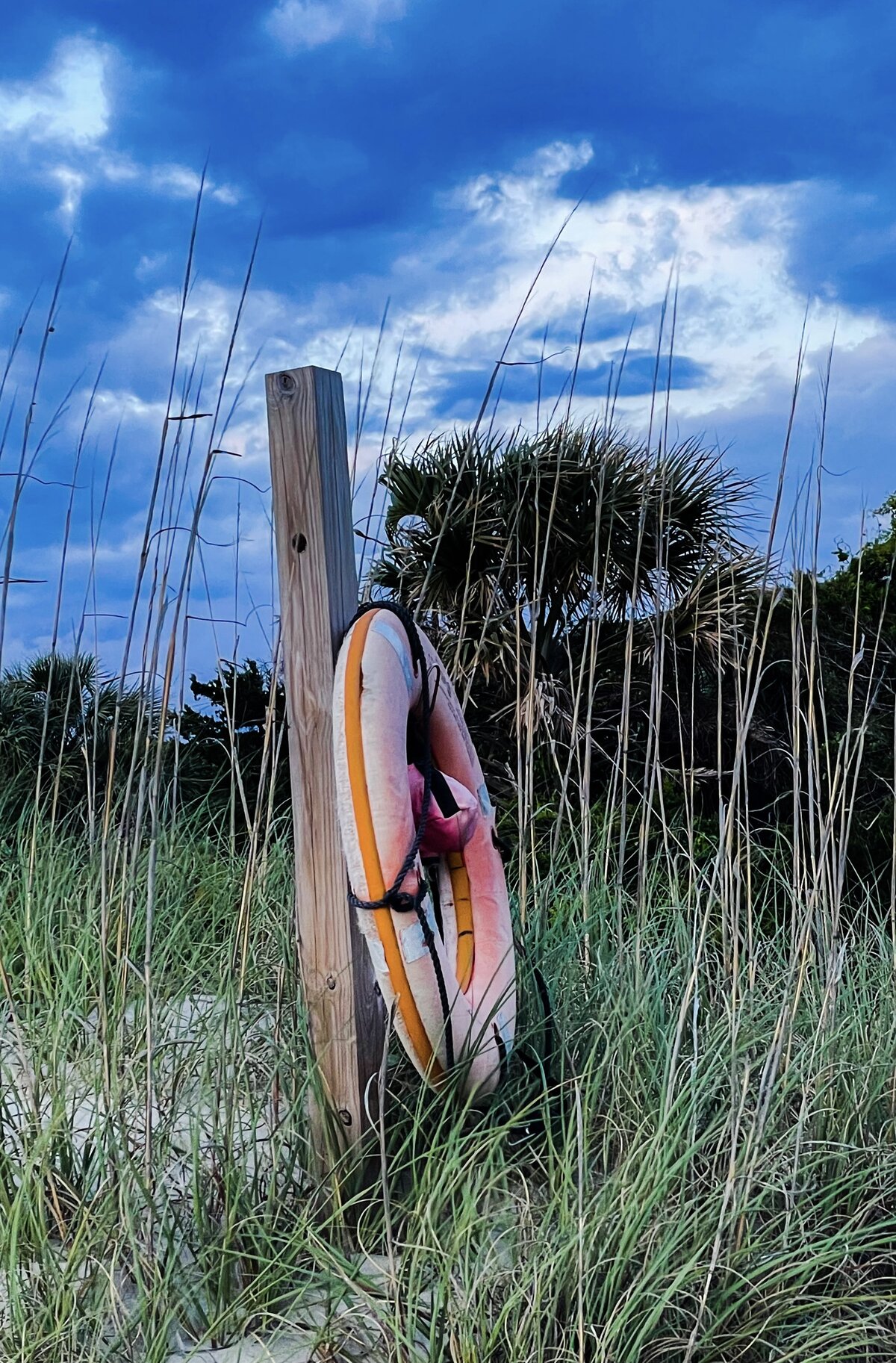 Life Ring on Post