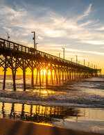 Golden Sunrise at Surf City Pier