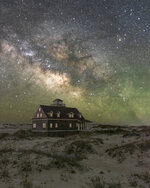 Milky Way Over Oregon Inlet Station